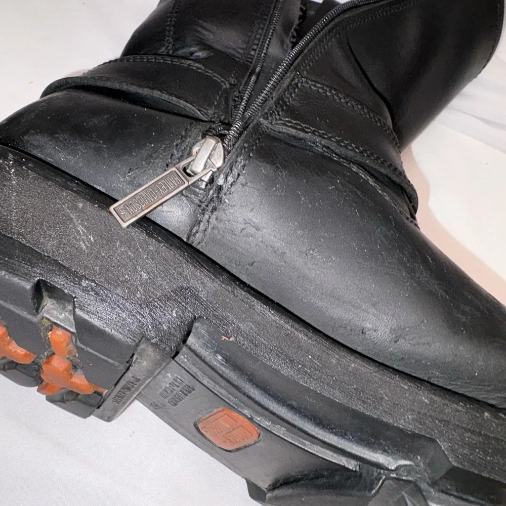 Harley Davidson Ransom Harness Boots Men US 11.5 Black Leather Motorcycle D91294